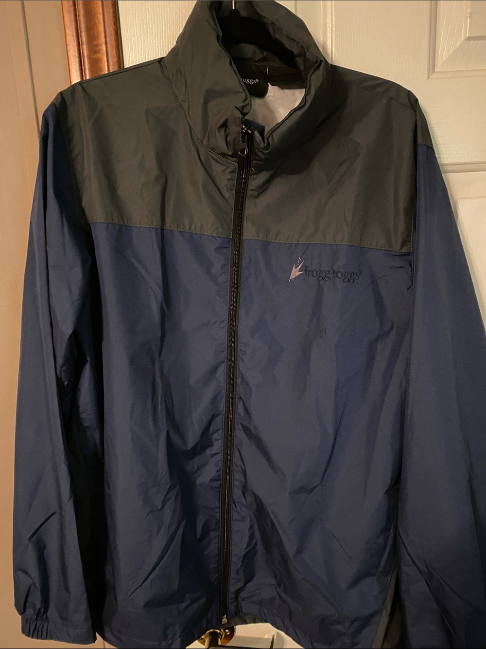 Frogg Toggs Men’s Navy and Black Packable Rain Jacket